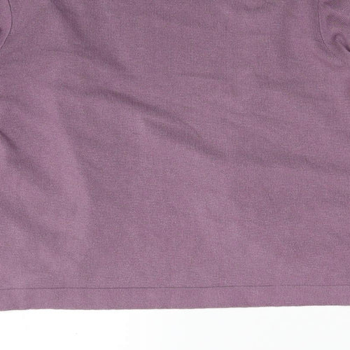 Afibel Womens Purple V-Neck  Acrylic Cardigan Jumper Size 14