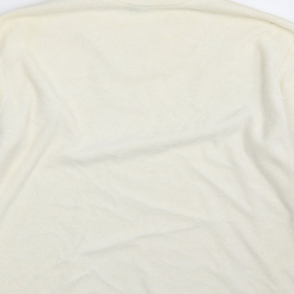 Firetrap Mens Ivory  Cotton Pullover Sweatshirt Size L
