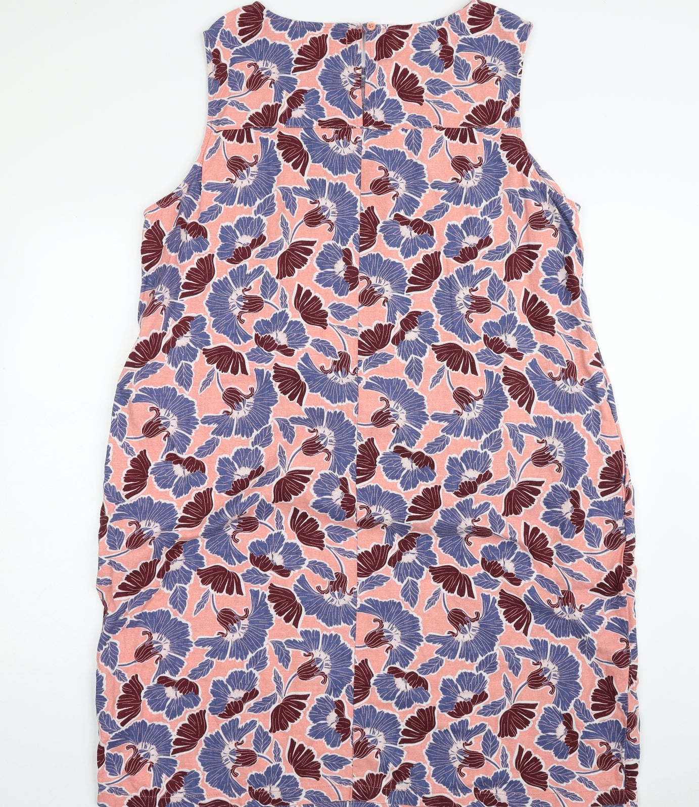 NEXT Womens Multicoloured Floral Linen Shift  Size 20  Boat Neck Pullover