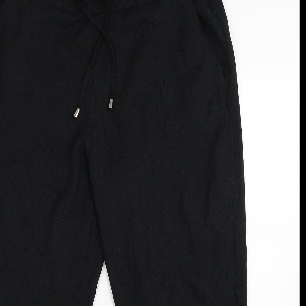 George Womens Black  Polyester Cargo Trousers Size 18 L24 in Regular