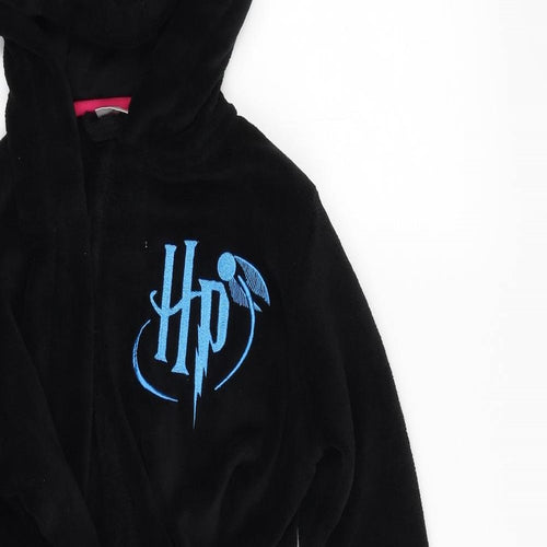 Character Girls Black Solid 100% Polyester Top Robe Size 12 Years   - Harry Potter