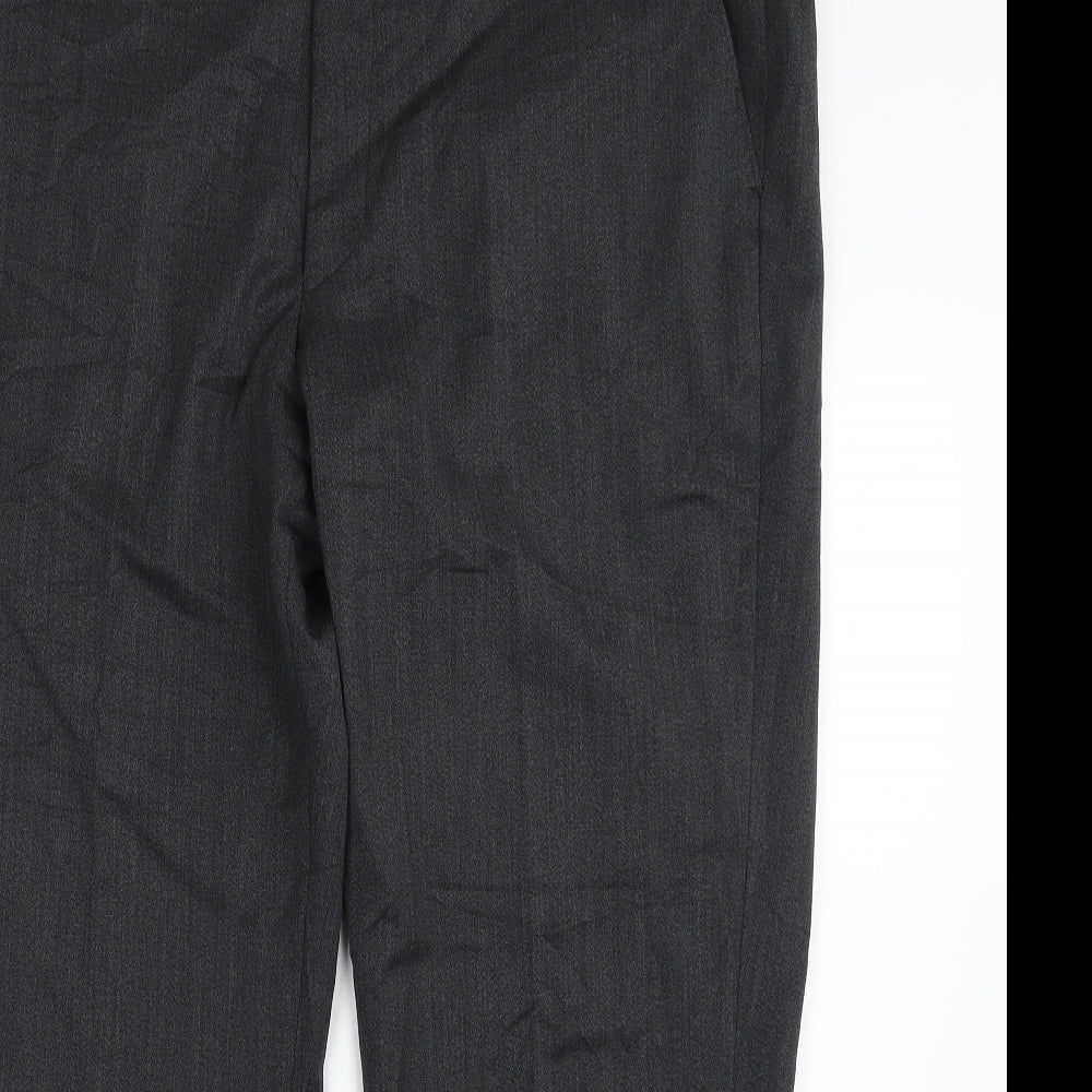 DAKS Mens Grey  Wool Trousers  Size 42 in L29 in Regular Zip
