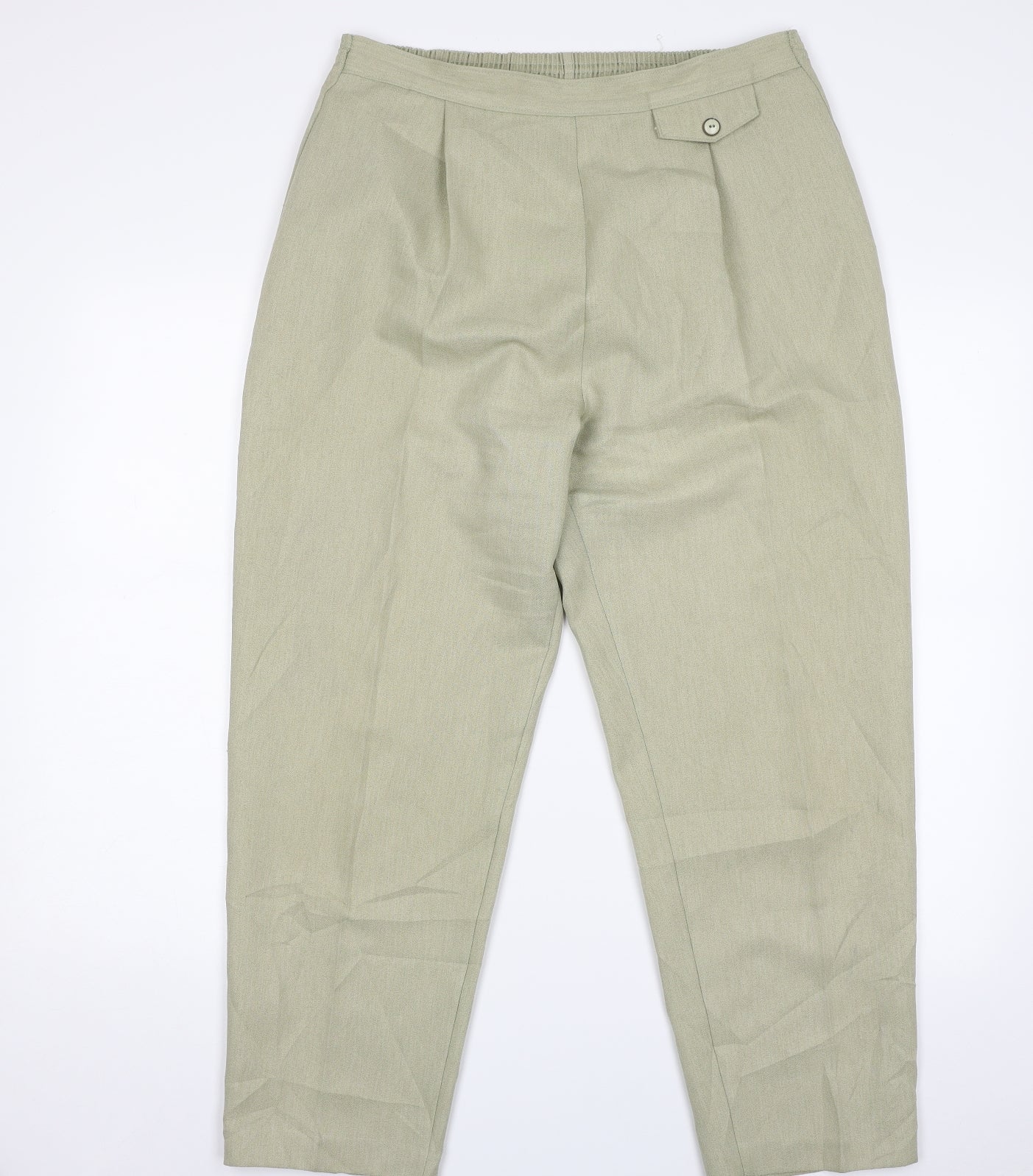Berkertex Womens Green  Polyester Trousers  Size 16 L26 in Regular