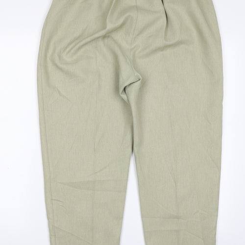 Berkertex Womens Green  Polyester Trousers  Size 16 L26 in Regular