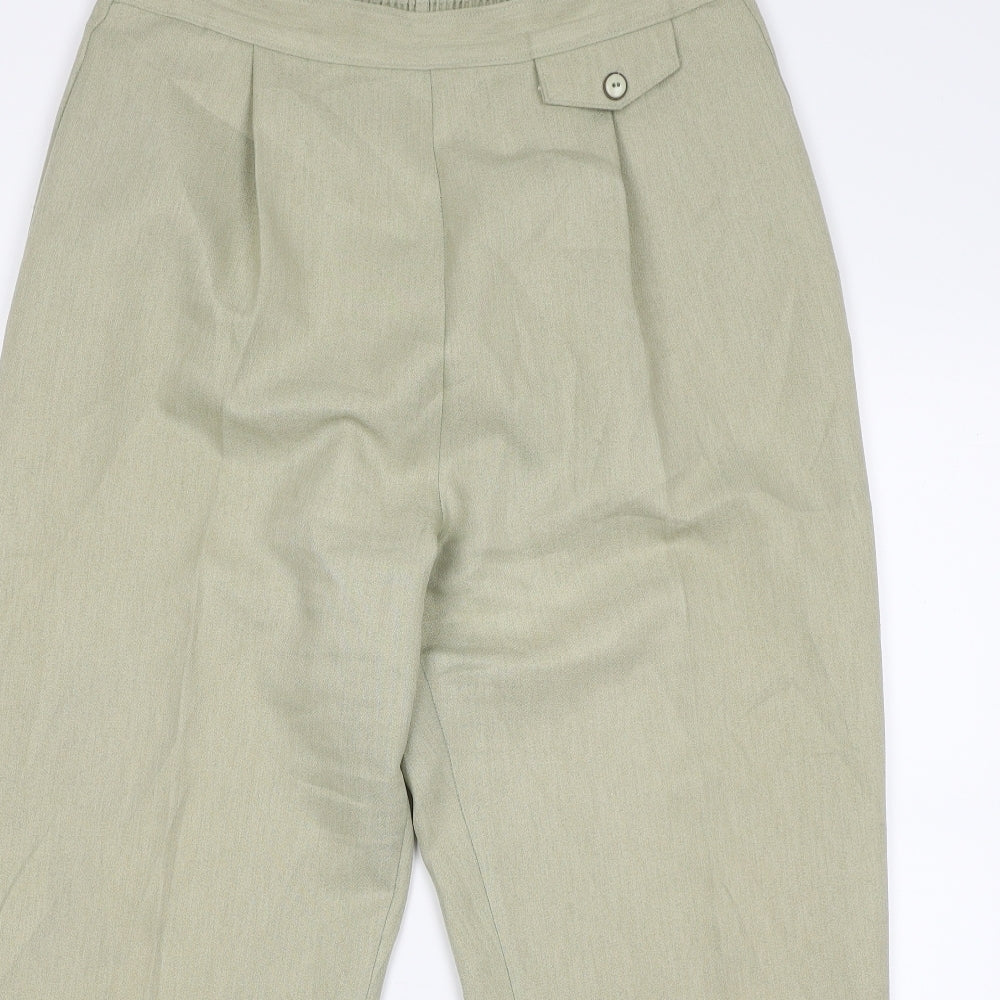 Berkertex Womens Green  Polyester Trousers  Size 16 L26 in Regular