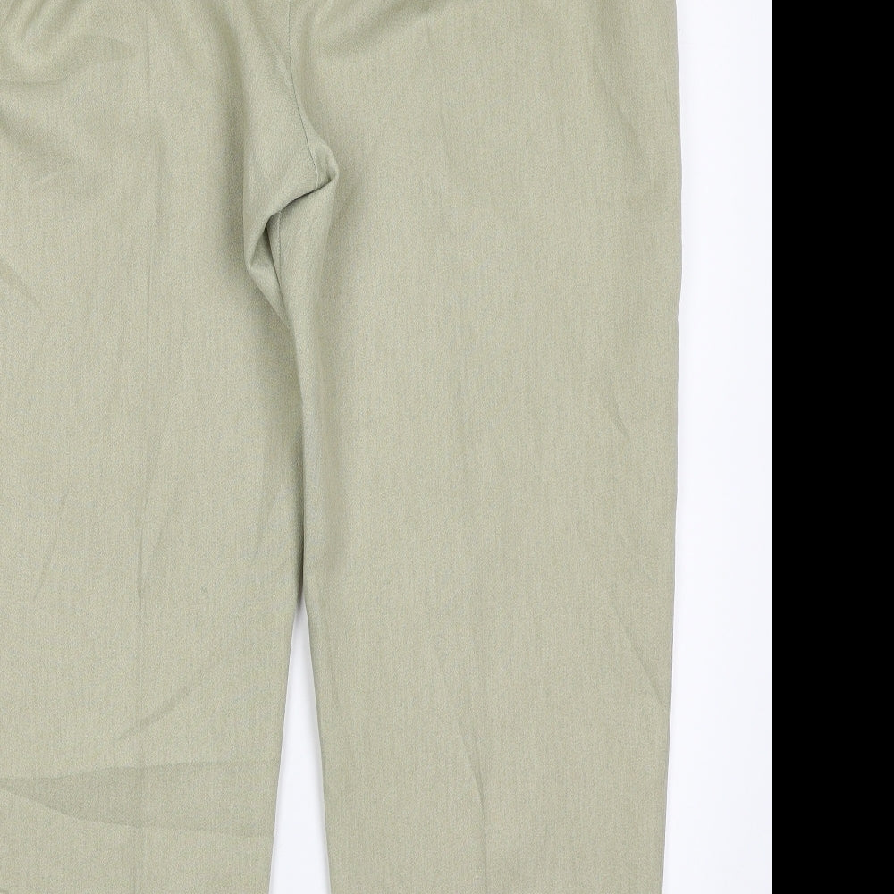 Berkertex Womens Green  Polyester Trousers  Size 16 L26 in Regular