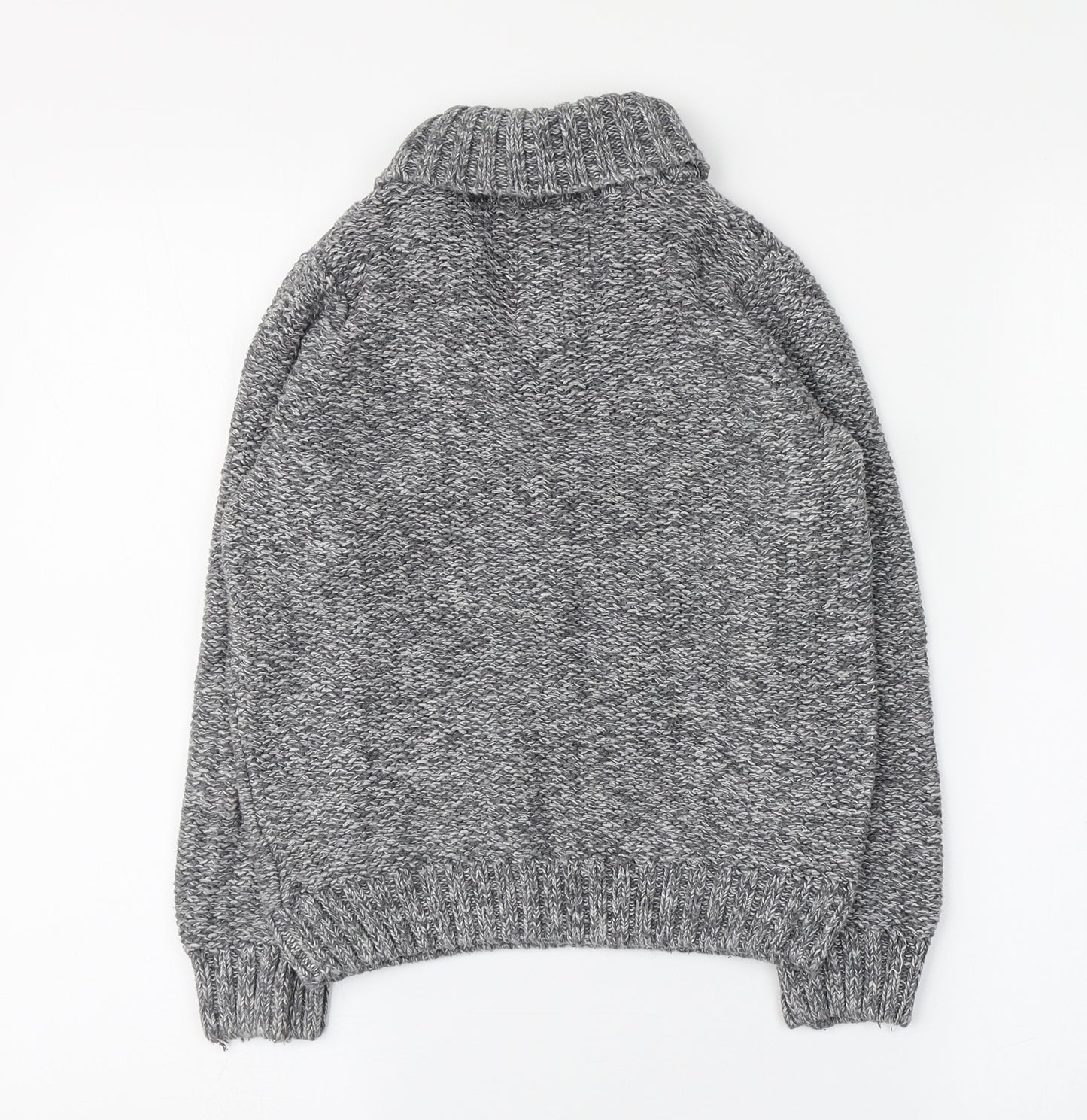 NEXT Boys Grey Collared  100% Cotton Pullover Jumper Size 8 Years  Pullover