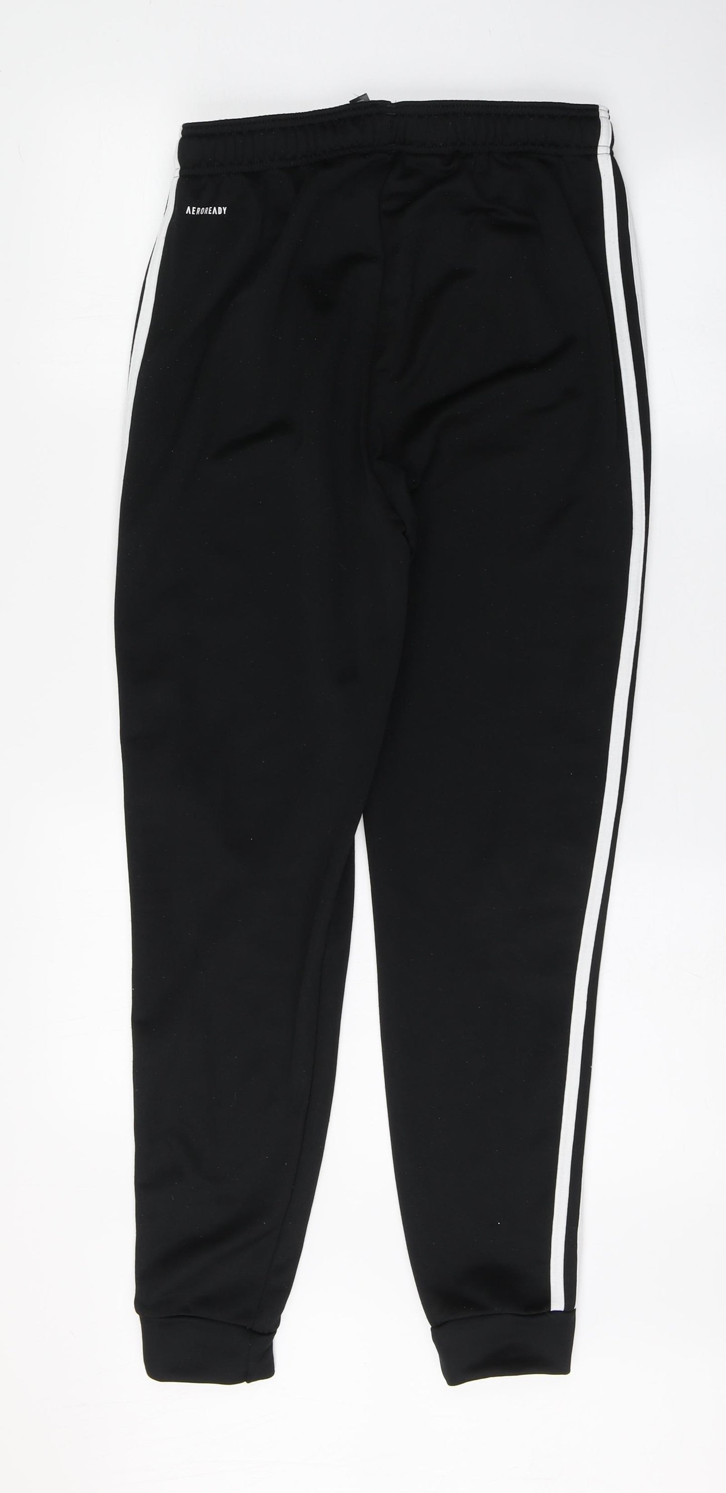 adidas Girls Black  100% Polyester Jogger Trousers Size 15-16 Years  Regular