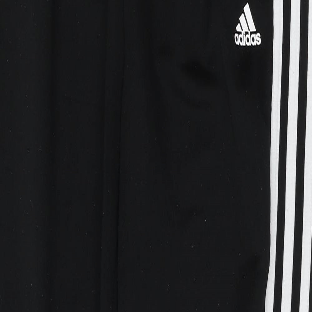 adidas Girls Black  100% Polyester Jogger Trousers Size 15-16 Years  Regular