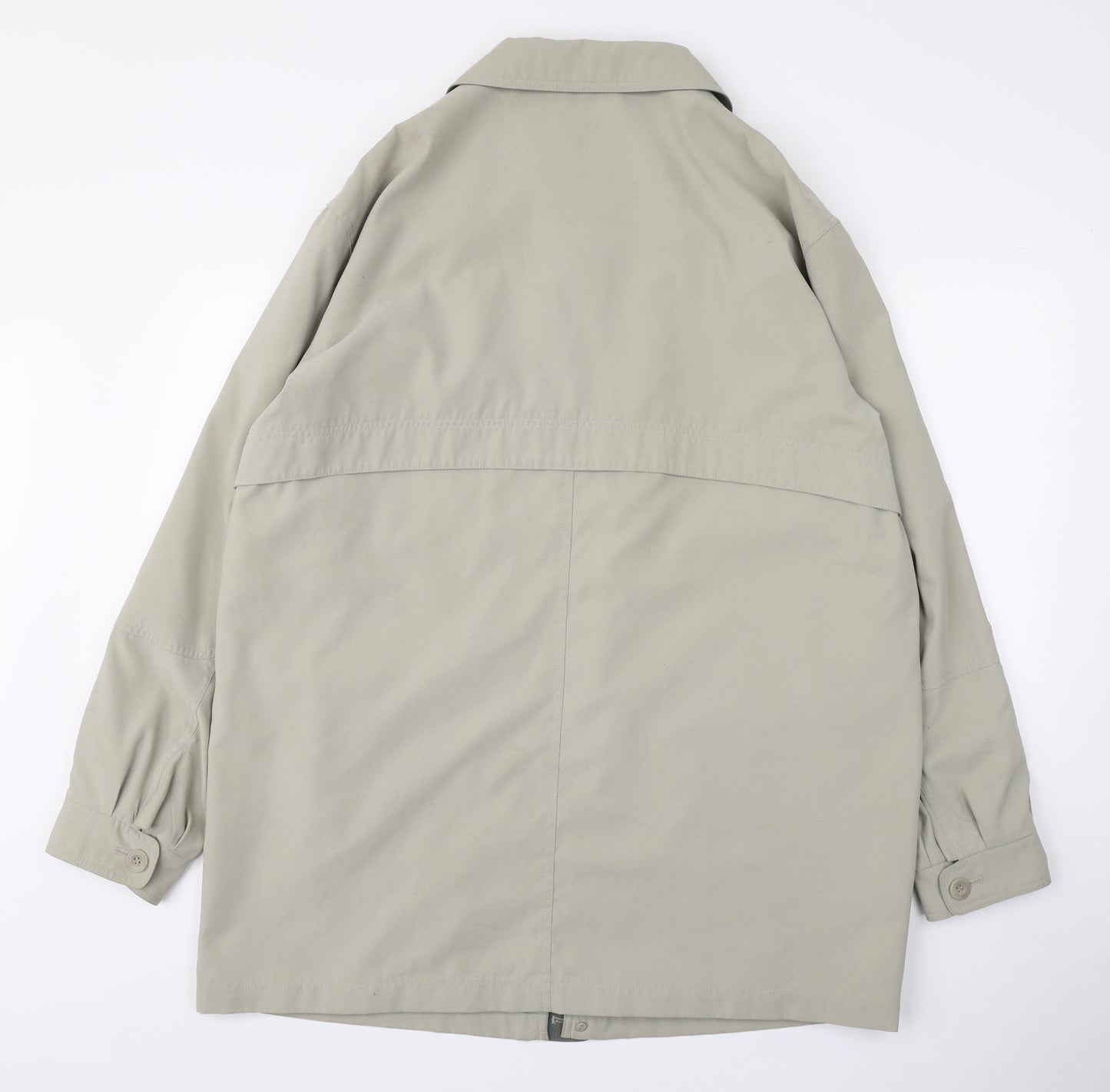 BHS Mens Beige   Trench Coat Coat Size L  Zip