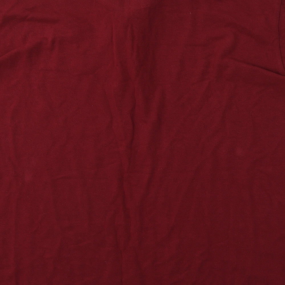 Jacamo Mens Red  Cotton  Polo Size 3XL Collared Pullover