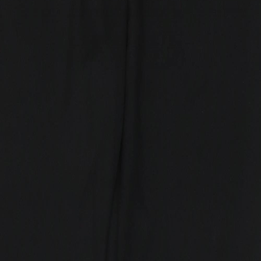 New Look Womens Black  Polyester Trousers  Size 10 L29 in Regular Zip