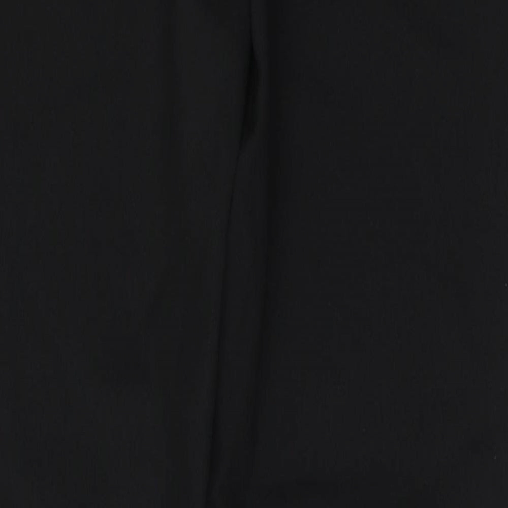 New Look Womens Black  Polyester Trousers  Size 10 L29 in Regular Zip