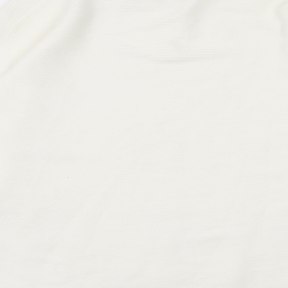 Primark Womens Ivory V-Neck  Viscose Pullover Jumper Size 14