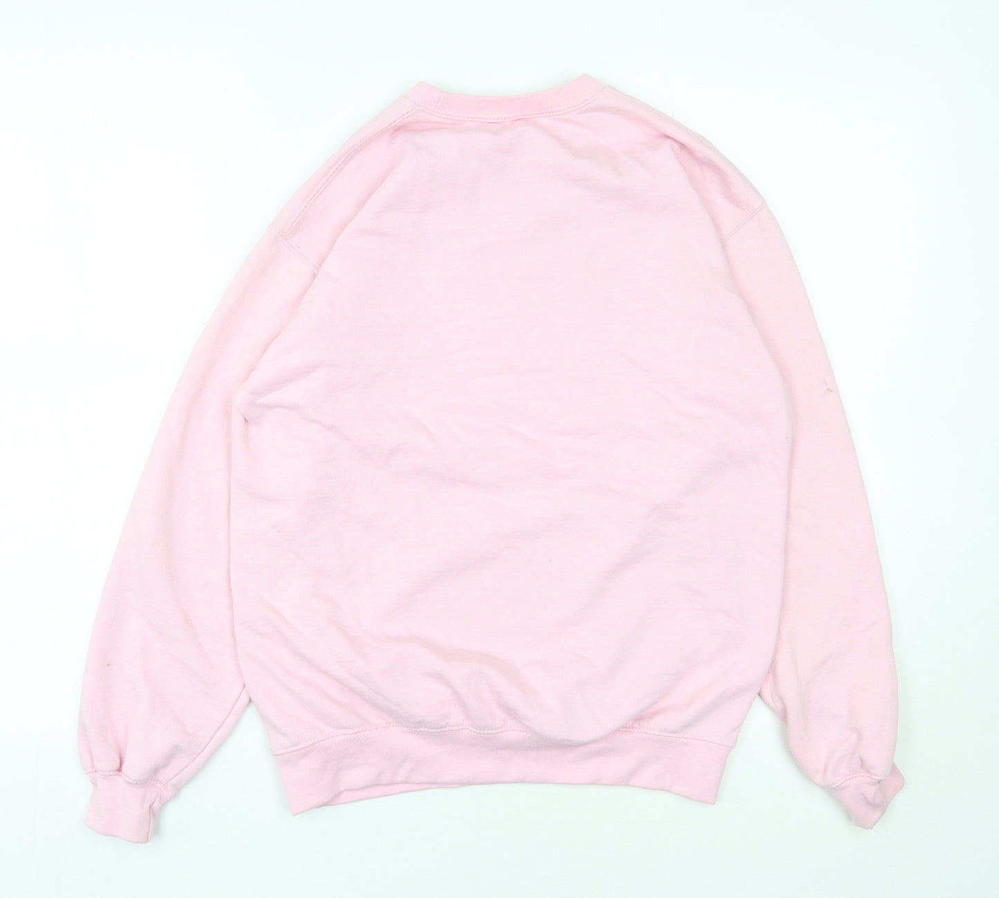 Preworn Womens Pink  Cotton Pullover Sweatshirt Size S  Pullover