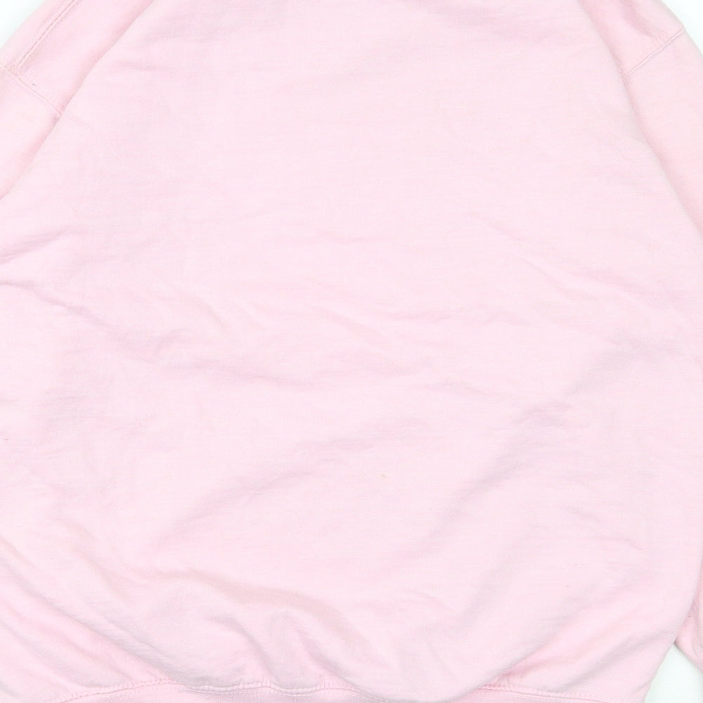 Preworn Womens Pink  Cotton Pullover Sweatshirt Size S  Pullover