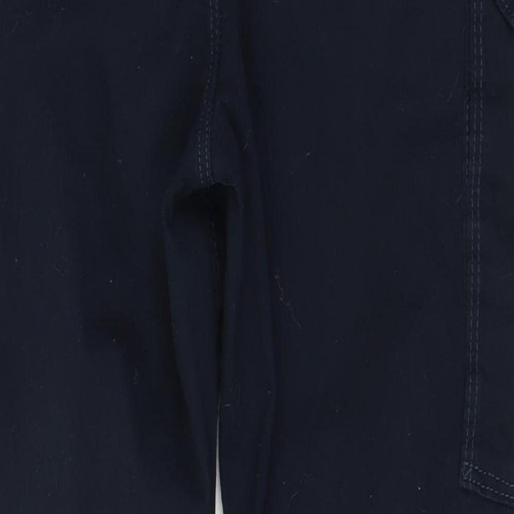 H&M Boys Blue  Cotton Cargo Trousers Size 14-15 Years  Regular Drawstring