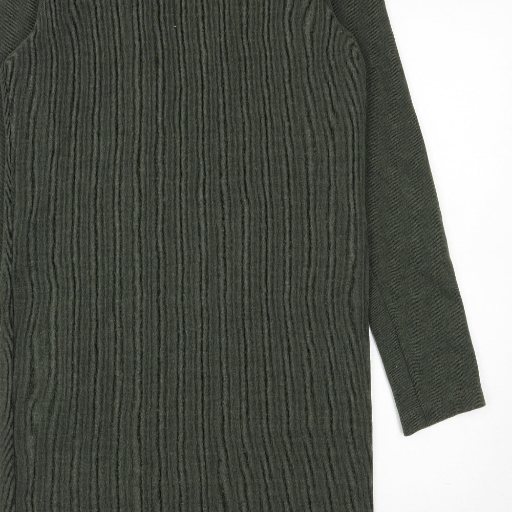 Primark Womens Green V-Neck  Polyester Cardigan Jumper Size 10