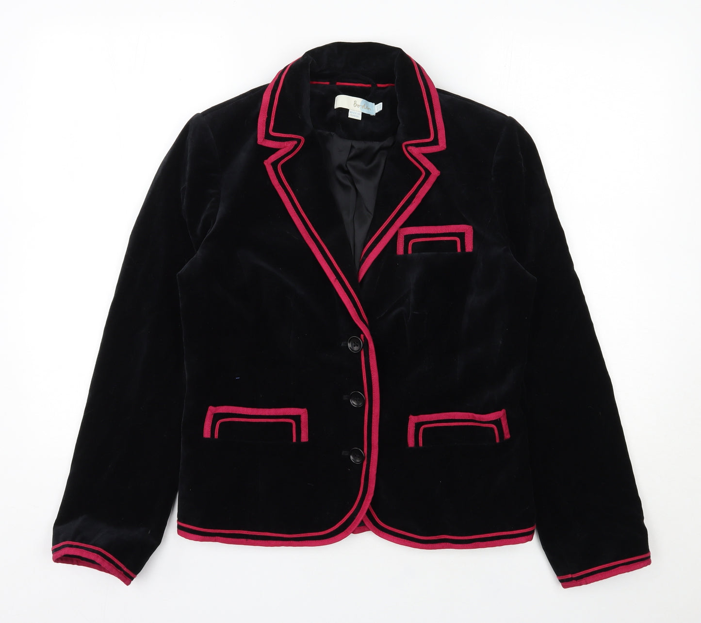 Boden Womens Black   Jacket  Size 12  Button