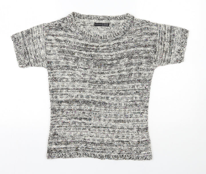 Atmosphere Womens Ivory Scoop Neck Polyester Pullover Jumper Size 8