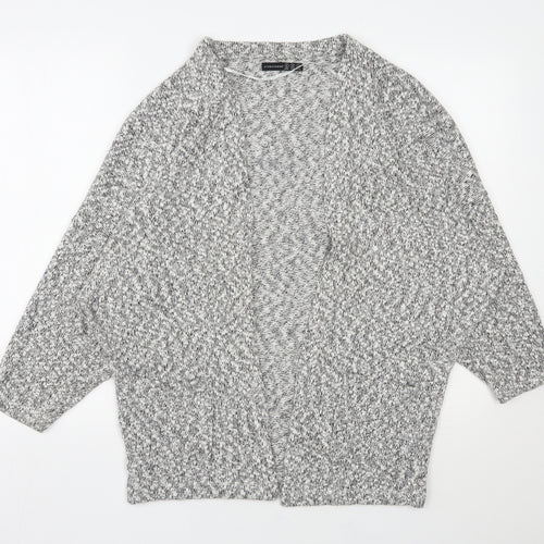 Atmosphere Womens Grey V-Neck  Cotton Cardigan Jumper Size S