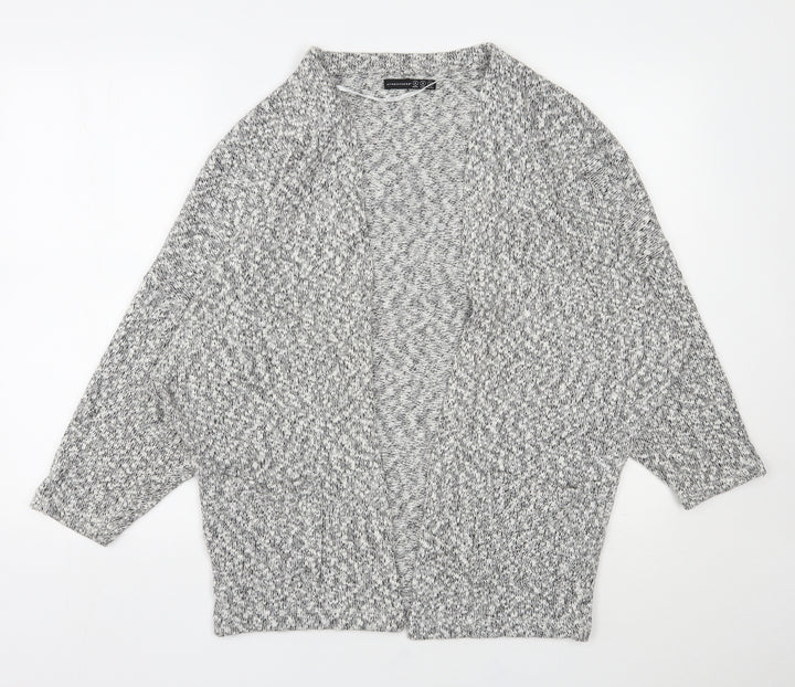 Atmosphere Womens Grey V-Neck  Cotton Cardigan Jumper Size S