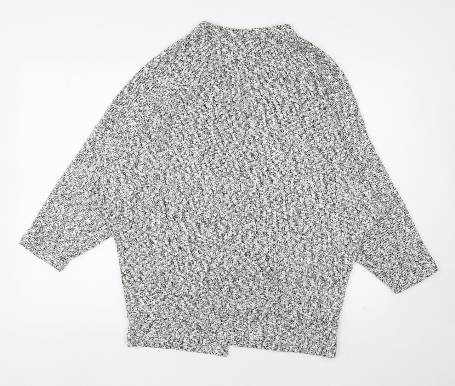 Atmosphere Womens Grey V-Neck  Cotton Cardigan Jumper Size S