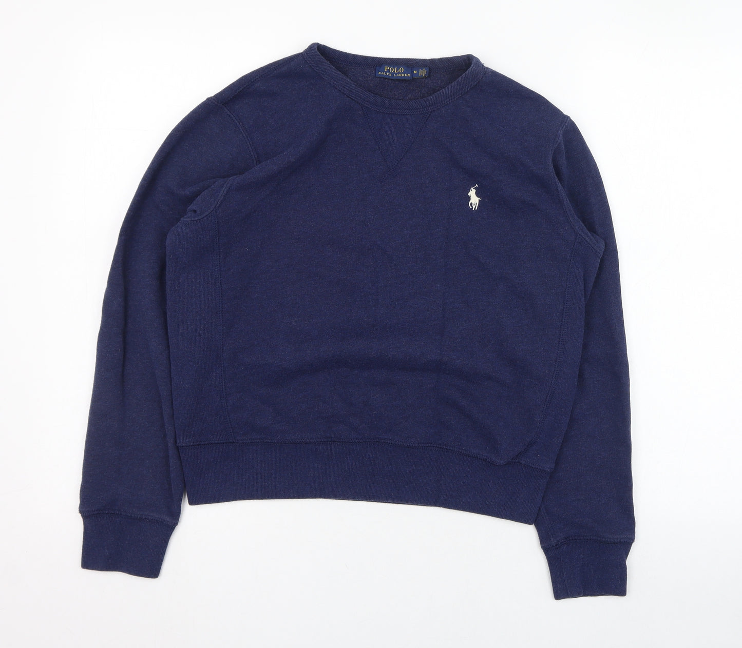 Ralph Lauren Womens Blue  Cotton Pullover Sweatshirt Size M  Pullover