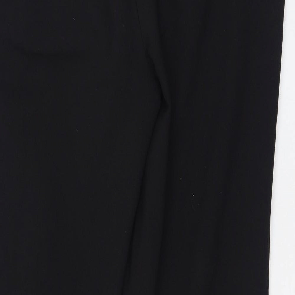 Primark Womens Black  Polyester Trousers  Size 12 L26 in Regular Zip