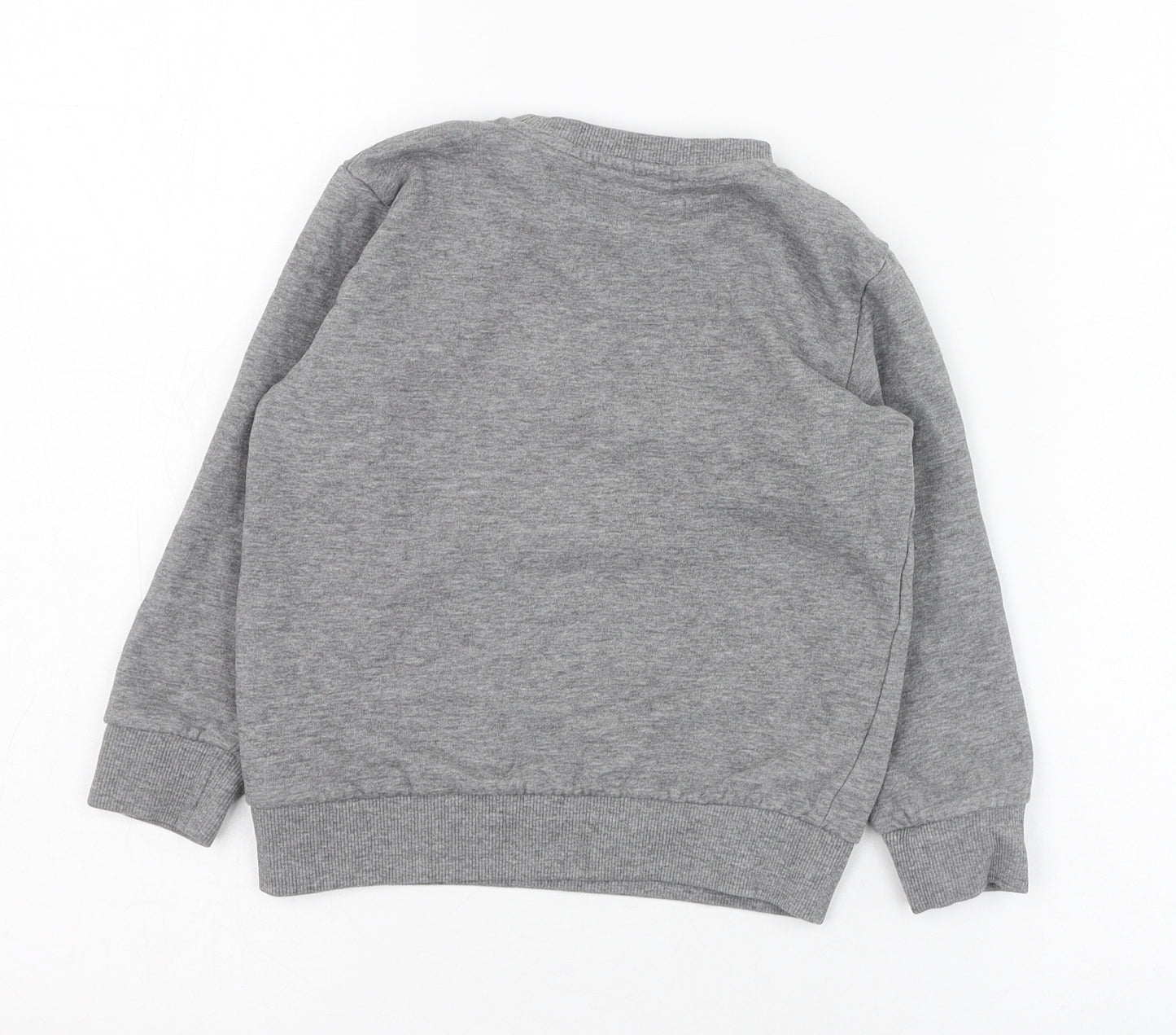 NEXT Boys Grey  Cotton Pullover Sweatshirt Size 3-4 Years  Pullover - Dinosaur