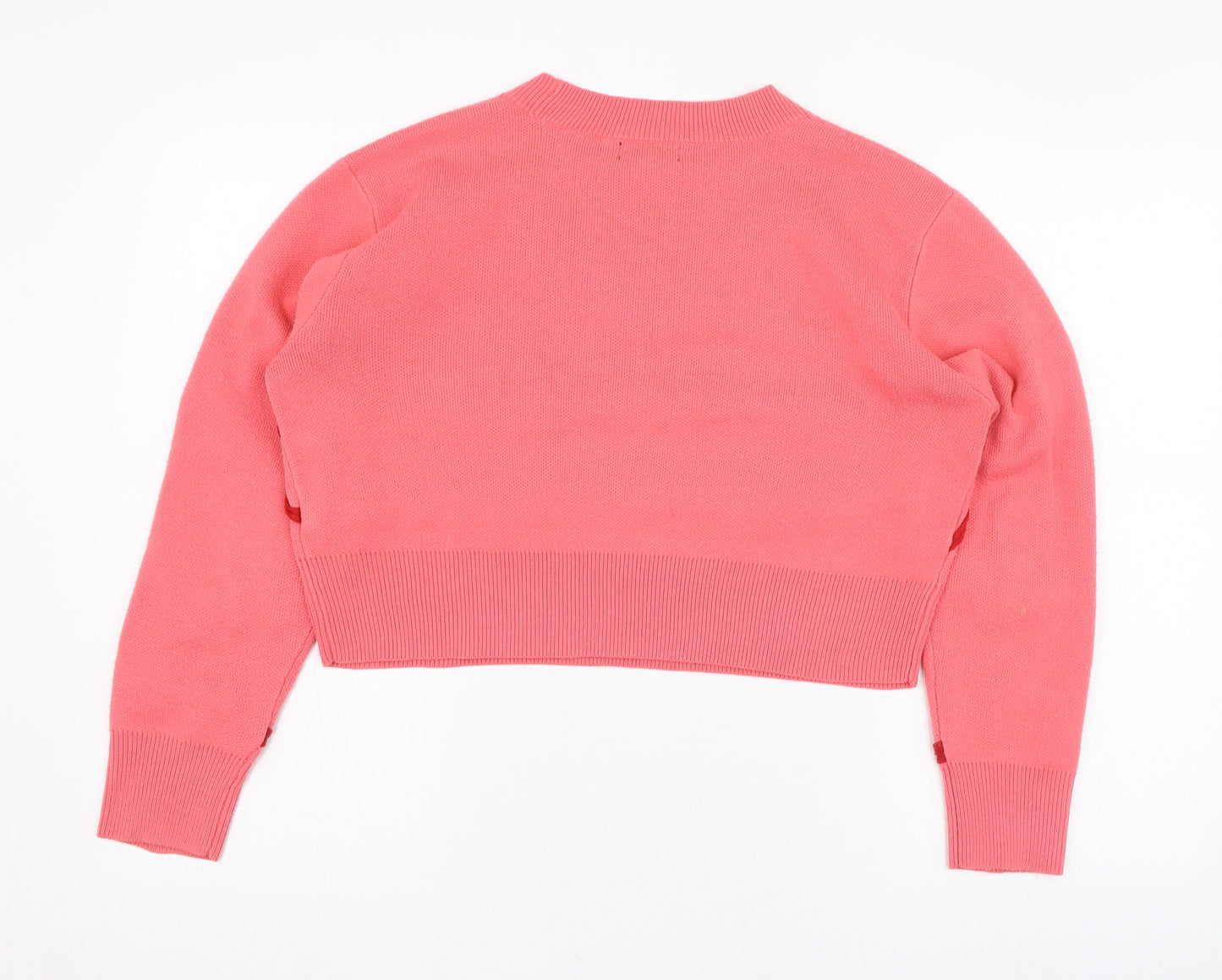 Topshop Womens Purple Round Neck  Acrylic Pullover Jumper Size 6