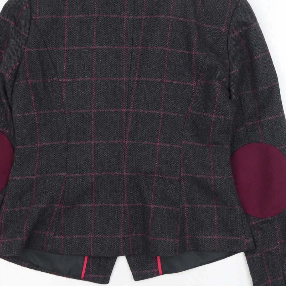 Atmosphere Womens Green Check  Jacket Blazer Size 6  Button