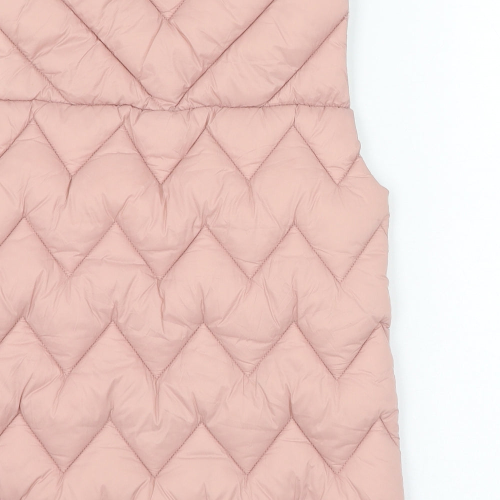 Zara Girls Pink   Gilet Jacket Size 11-12 Years  Zip
