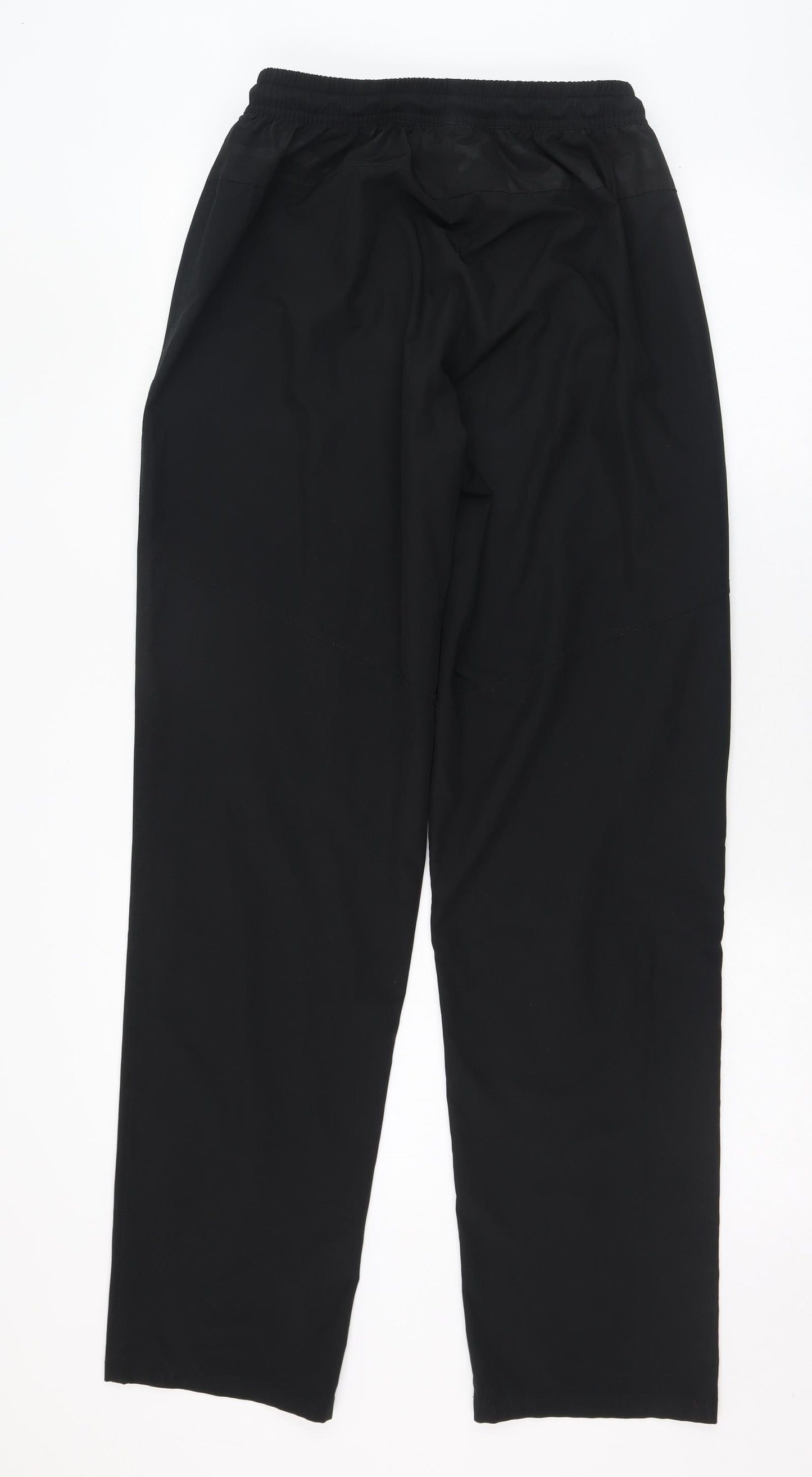 Preworn Mens Black  Polyester Jogger Trousers Size 34 L30 in Regular