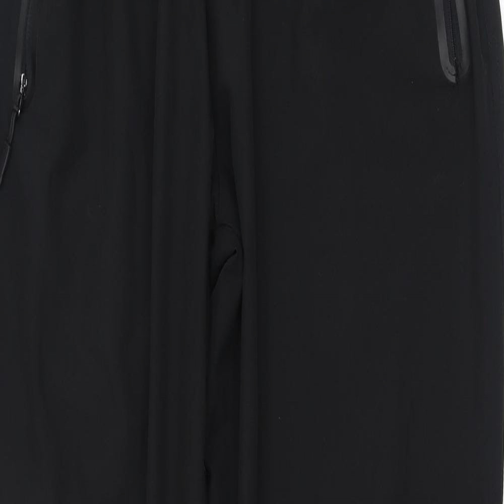 Preworn Mens Black  Polyester Jogger Trousers Size 34 L30 in Regular
