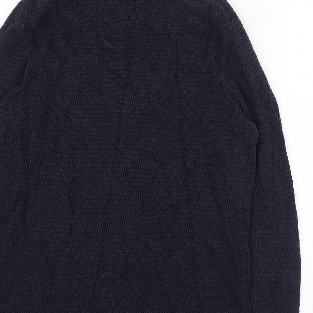 George Mens Blue  Cotton Full Zip Sweatshirt Size XL