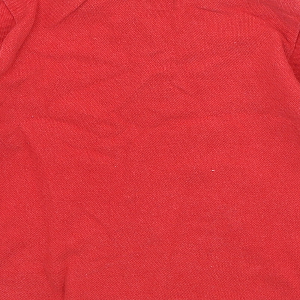 Primark Boys Red  Cotton Basic Polo Size 18-24 Months Collared Button