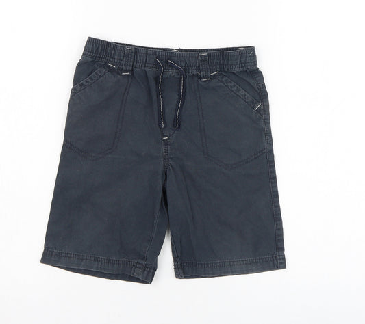 Rebel Boys Blue  Cotton Bermuda Shorts Size 4-5 Years  Regular