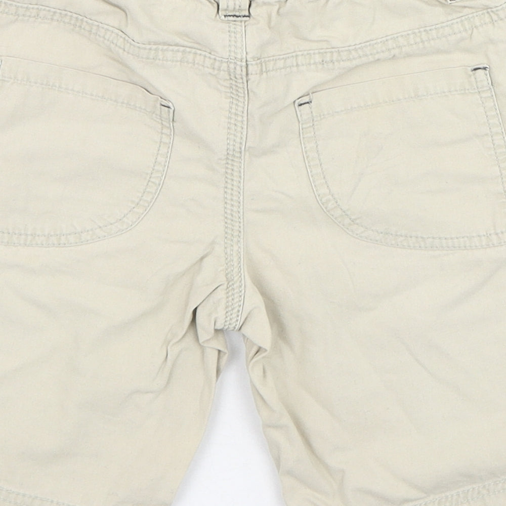 Rebel Boys Beige  Cotton Bermuda Shorts Size 4-5 Years  Regular