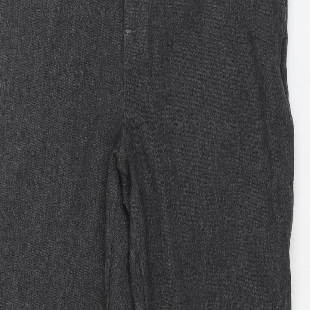 George Boys Grey  Polyester Dress Pants Trousers Size 7-8 Years  Regular Zip