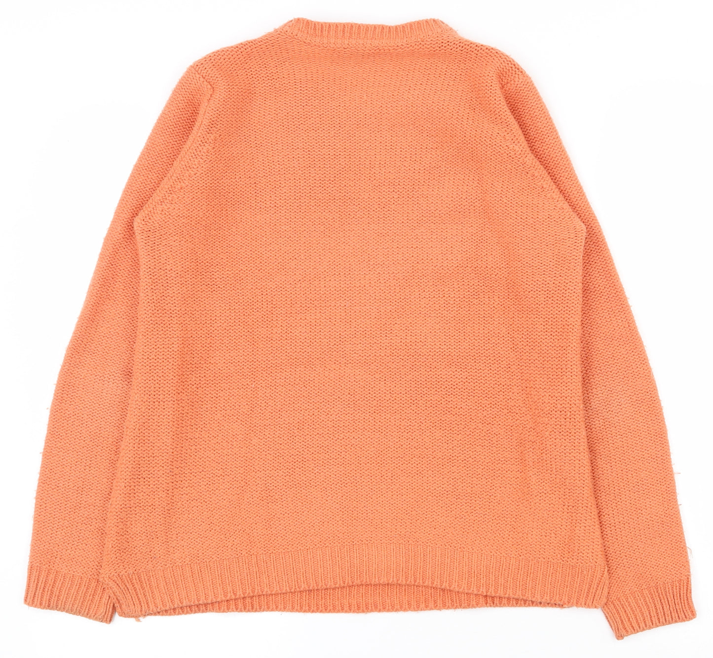 BHS Womens Multicoloured Round Neck  Acrylic Pullover Jumper Size 10