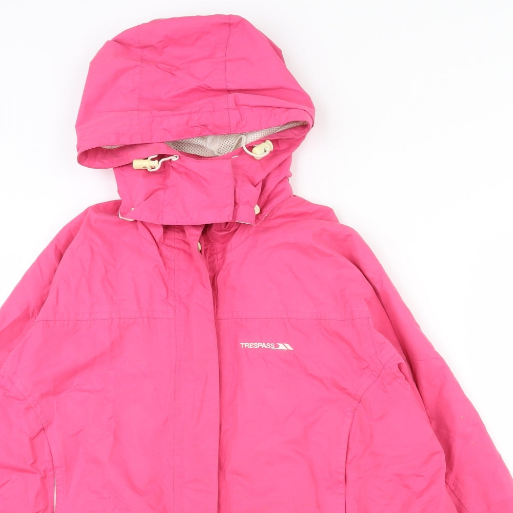 Trespass Womens Pink   Rain Coat Coat Size S  Zip