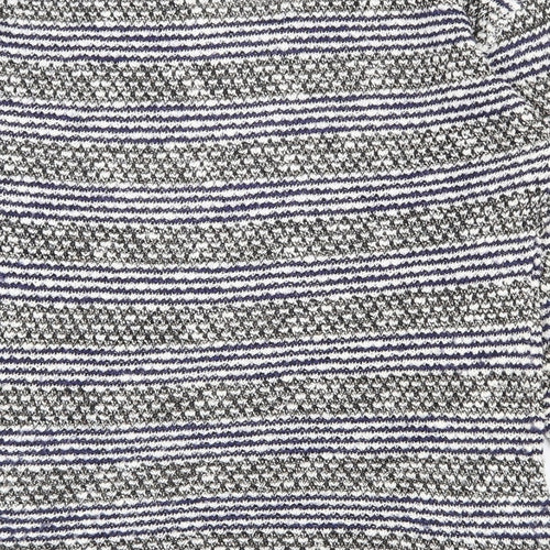 NEXT Womens Multicoloured Scoop Neck Striped Cotton Pullover Jumper Size 6