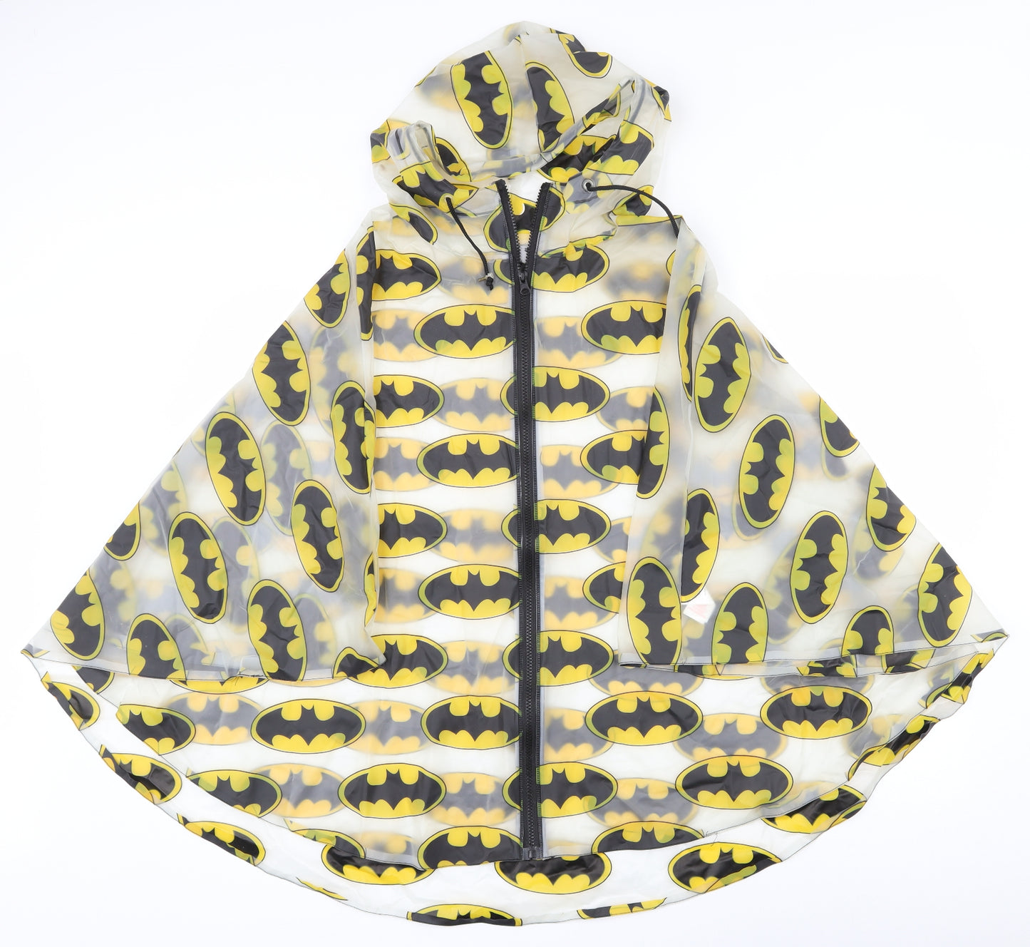 Atmosphere Womens Multicoloured   Rain Coat Poncho Size L  Zip - Batman poncho