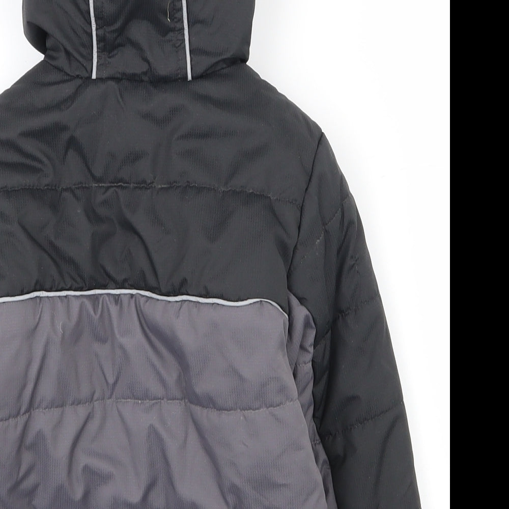 TU Boys Grey   Puffer Jacket Coat Size 12-18 Months   Zip