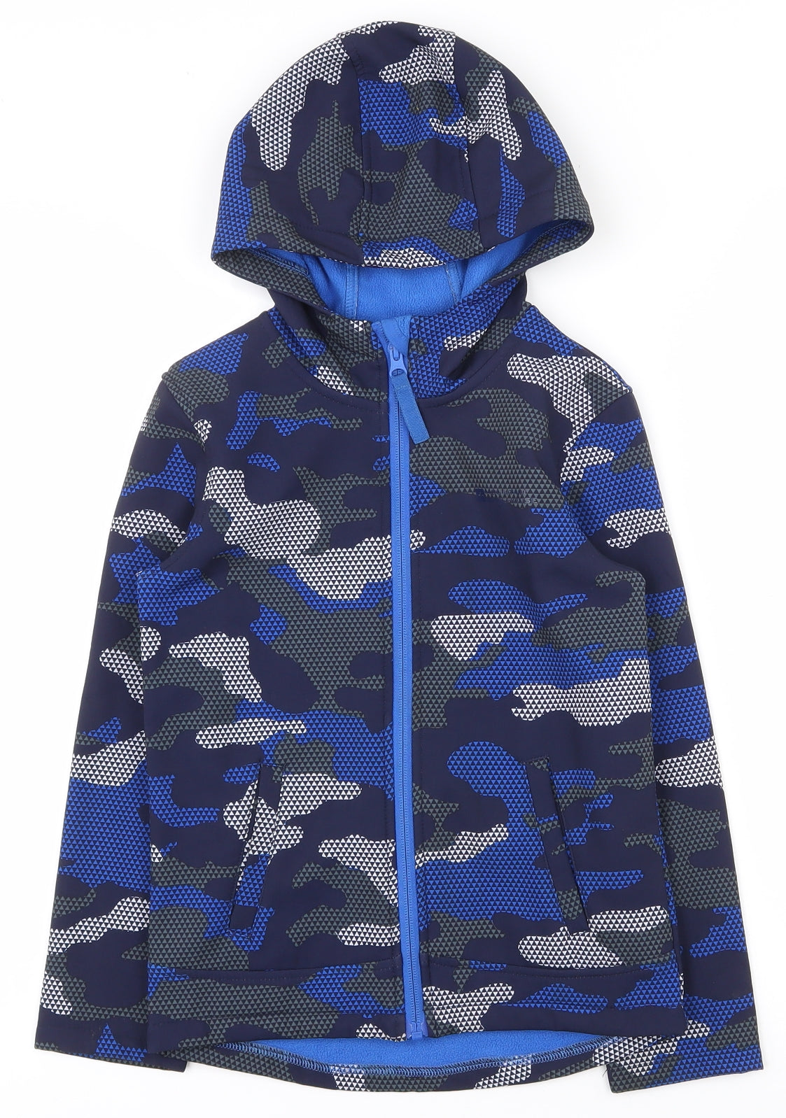 Mountain Warehouse Boys Multicoloured Camouflage  Jacket  Size 7-8 Years  Zip