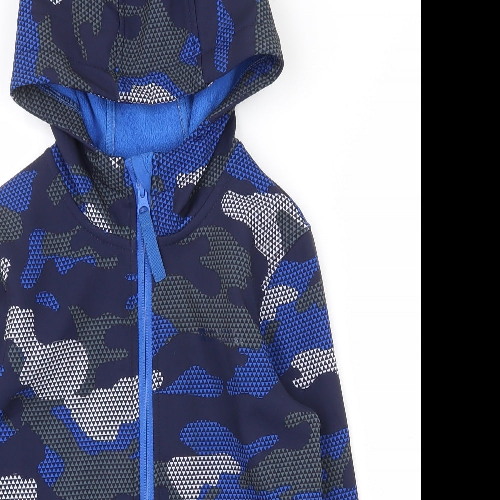 Mountain Warehouse Boys Multicoloured Camouflage  Jacket  Size 7-8 Years  Zip