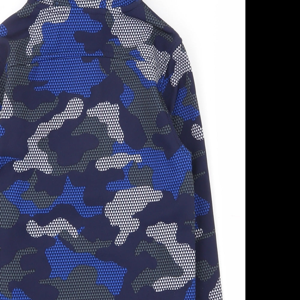 Mountain Warehouse Boys Multicoloured Camouflage  Jacket  Size 7-8 Years  Zip