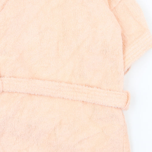 Dinah Girls Pink  Cotton Top Robe Size 2-3 Years  Tie - 2-4y towel robe
