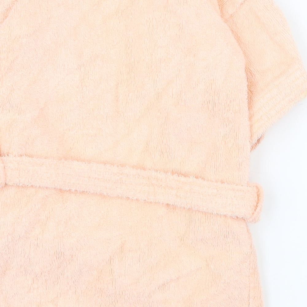 Dinah Girls Pink  Cotton Top Robe Size 2-3 Years  Tie - 2-4y towel robe